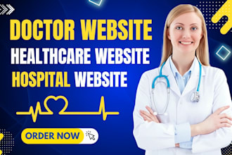 create healthcare website, doctor website or hospital website