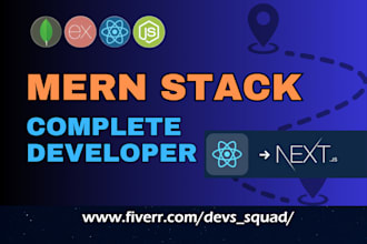 do web development in reactjs, nextjs develop full stack web app mern