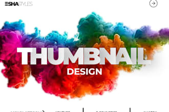 create an epic video thumbnail cover custom design