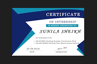 create any type of professional certificate design