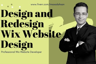 setup a clean and modern business wix studio website design