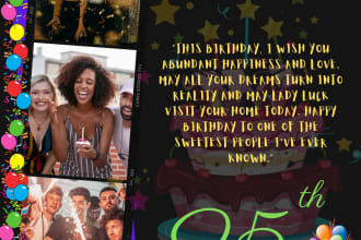 design eye catching and excellent birthday card using canva