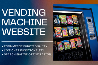 build vending machine website atm website elementor website vending business