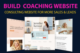 build life coaching website,consultant website