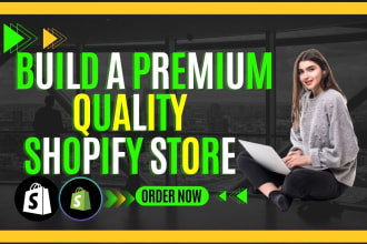 build a shopify website or set up shopify store design