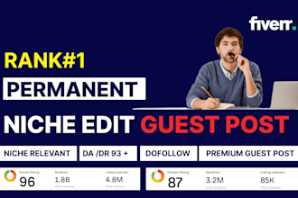 do permanent niche edit guest post backlink services