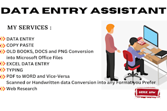 be your assistant for any type data entry