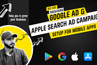do google ads PPC and apple search ad campaign for your app or game