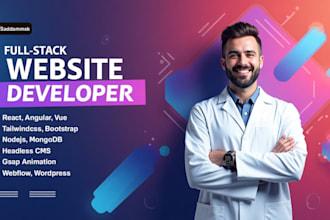 develop full stack website, web app, figma to reactjs, nodejs, and react native