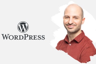 create your business website on wordpress such as landing page or ecommerce