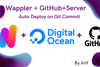 setup cloud server auto deploy on github commit from wappler