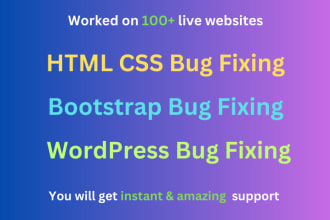 fix html css bootstrap wordpress issue