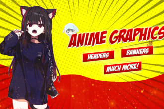 design an attractive anime header twitter header