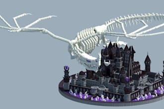 desing custom lobbys, megabuilds for your minecraft server or survival