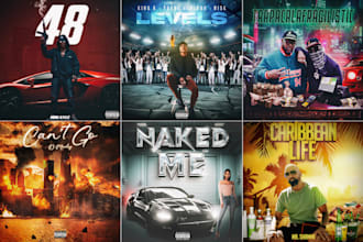 design album cover art and mixtape cover design