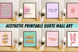 design aesthetic minimalist typography quote printable wall art for etsy resell