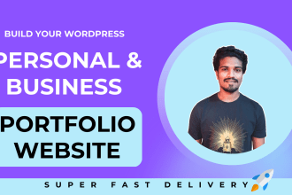 build personal portfolio website, business portfolio website
