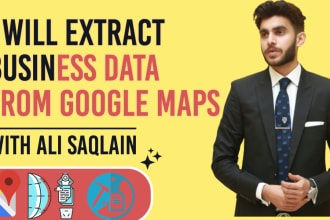 extract targeted business data and emails from google maps