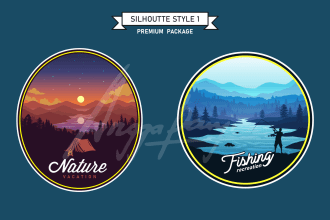create outdoor or adventure logo