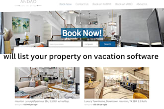 list setup your properties on airbnb, vrbo, lodgify guesty