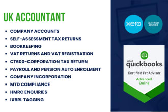 be your expert bookkeeper and UK accountant