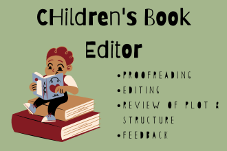 edit and review your childrens book in english or german