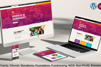 design a charity, nonprofit, ngo, and donation website