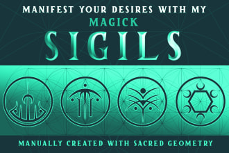 create a custom magick sigil symbol using sacred geometry