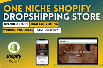 create one niche shopify dropshipping store
