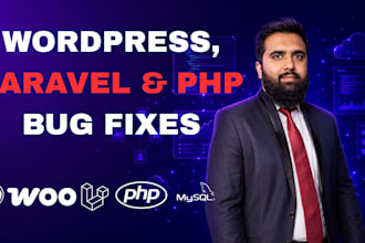 fix wordpress, woocommerce and laravel bugs