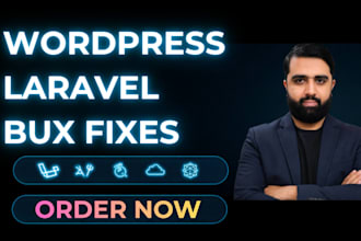 fix wordpress, woocommerce and laravel bugs