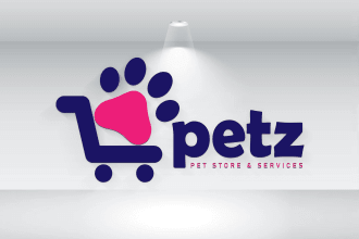 design professional pet shop, dog, cat custom animal logo for business, website