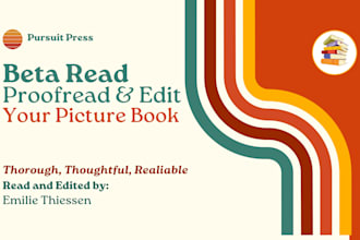 beta read, proofread, and edit your picture book