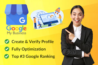 create optimize google my business profile for top gmb ranking