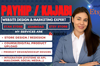 setup payhip kajabi online course gumroad, stanstore, build systeme io funnel