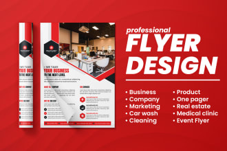 do business flyer, event, leaflet, urgent flyer or brochure design in 24 hrs