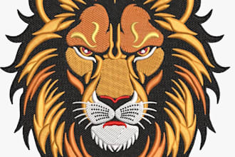 digitize image for embroidery digitizing logo, embroidery patch design in dst