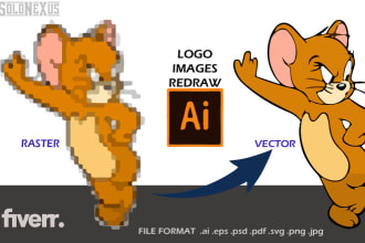do vector tracing, raster to vector ai, vectorize images, tracing the logo