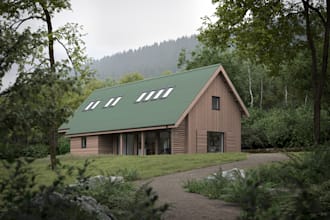create high end 3d visualisation of architecture