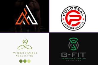 design gym, health, sports, gym and fitness logo