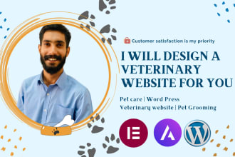 design a veterinary website for you