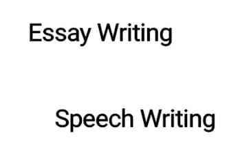 write a piece for you, be it a speech or an essay