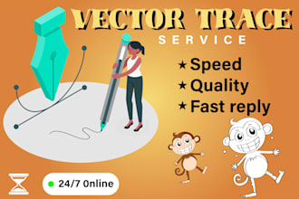 remake logo, redraw, edit, modify, recreate, resize, update, and vector trace