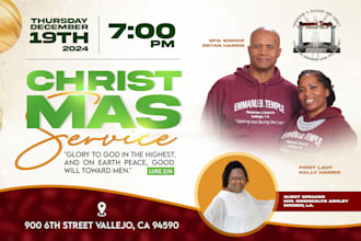 design beautiful modern church flyer or event flyer design
