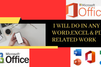 create word,excel and pdf medicine and pharmacy related work