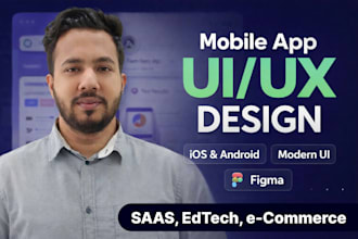 build UI UX app design for ios and android in figma design