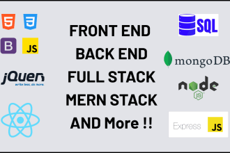 back end web developer node js rest api full stack mern stack build website