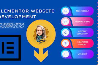 do responsive elementor website and fix elementor issues