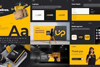 create complete brand book guidelines visual style