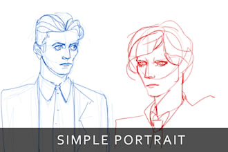 draw a simple portrait